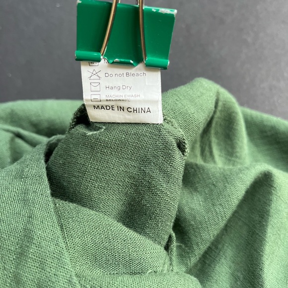 LA LIDA OLIVE GREEN XL JUMPER ZIPPER BACK POCKETS ONE PIECE JUMPER NWT - Picture 11 of 12